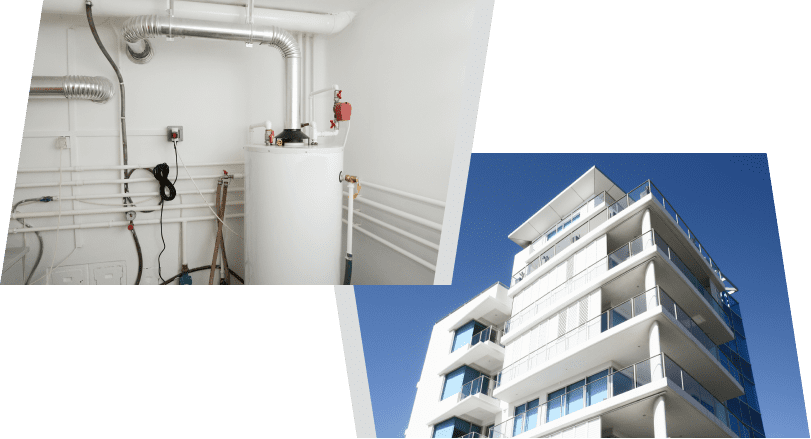 Residential water heater tank installation