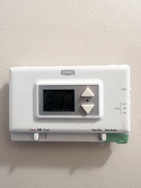 Thermostat installation