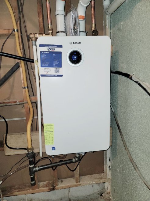 installing tankless water heater