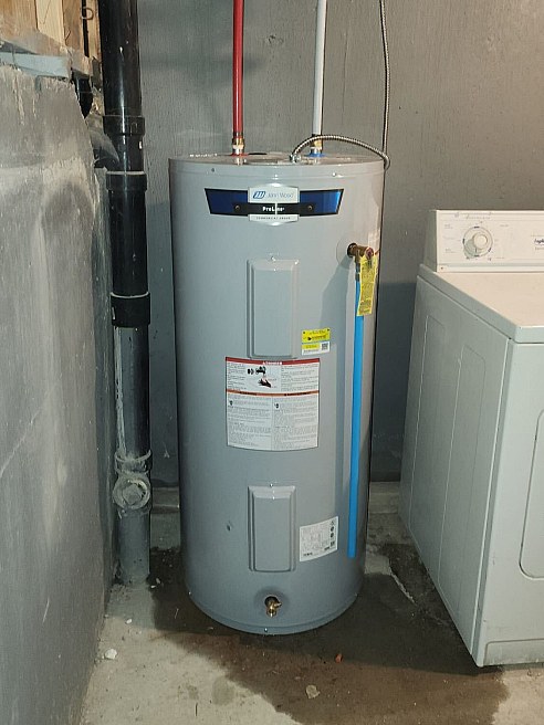 tank water heater installation